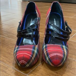Plaid heels